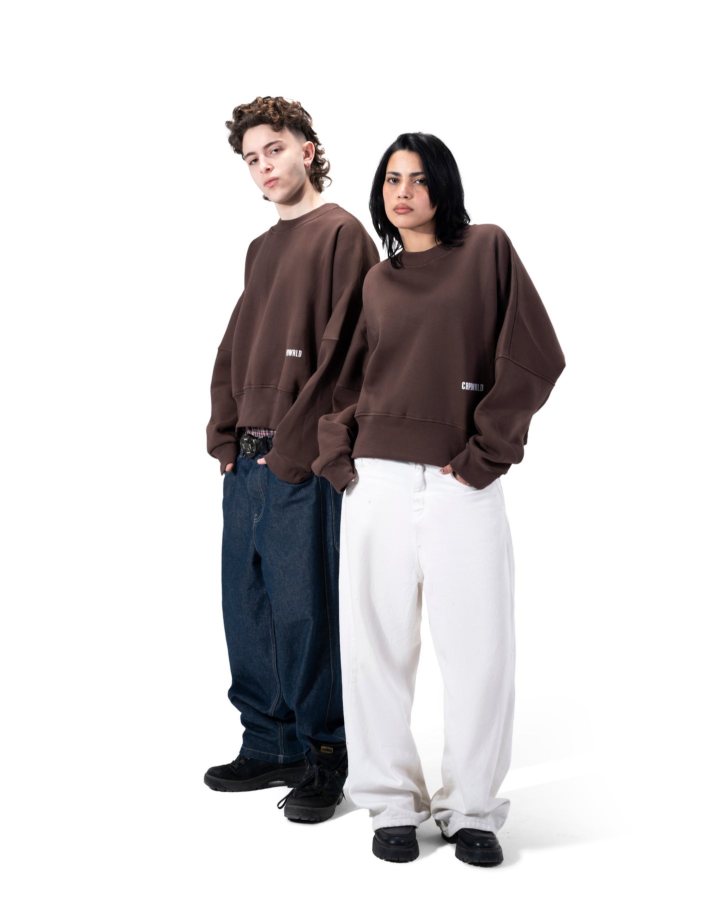Brown Boxy Crewneck